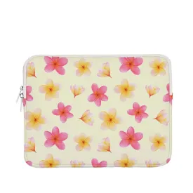 *15.5in Plumerias on Yellow Laptop Case
