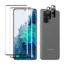 2.5D Tempered Glass Screen & Lens Protectors for Galaxy S20 FE - Clear