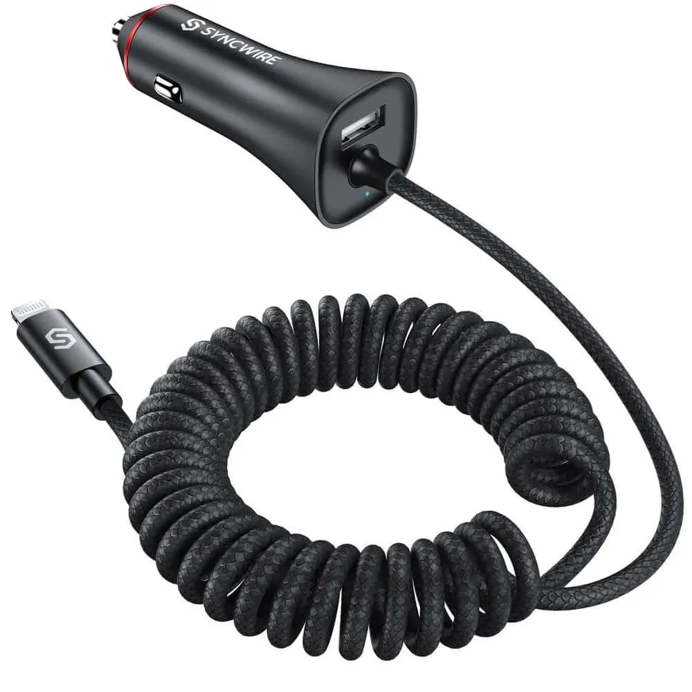 32W Car Cigarette Lighter Phone Charger (Apple MFi Certified)