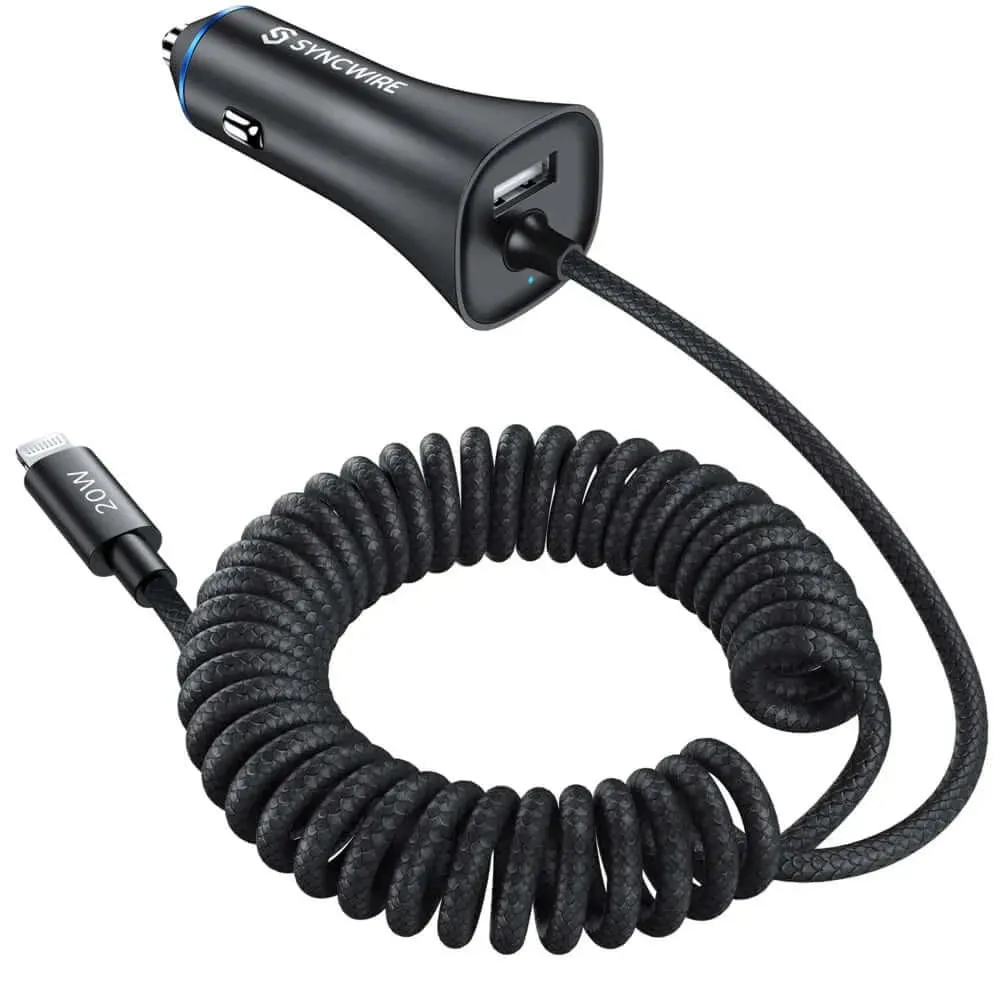 32W Car Cigarette Lighter Phone Charger (Apple MFi Certified)