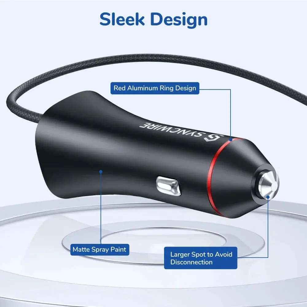 32W Car Cigarette Lighter Phone Charger (Apple MFi Certified)