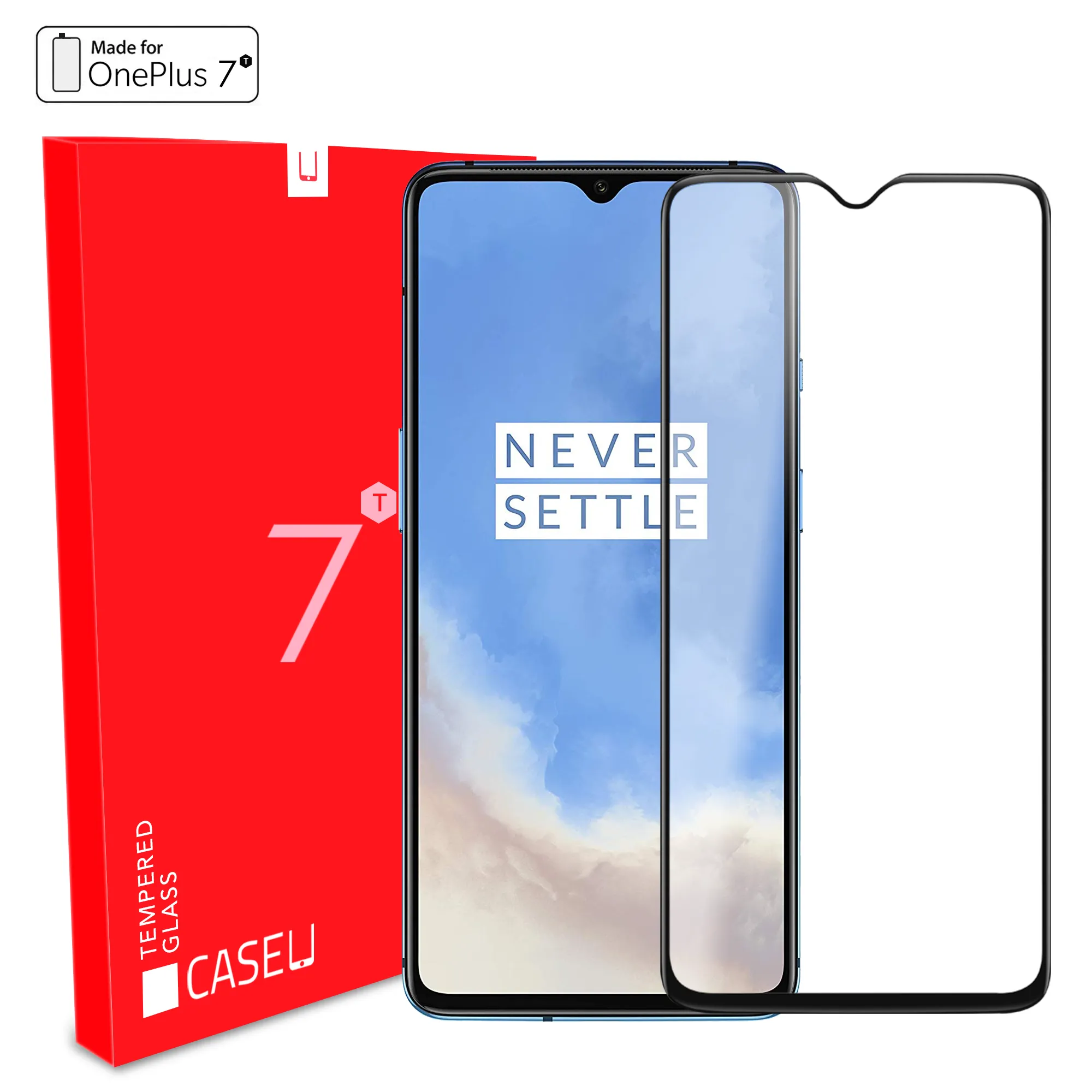 Black Shield Premium OnePlus 7t Tempered Glass