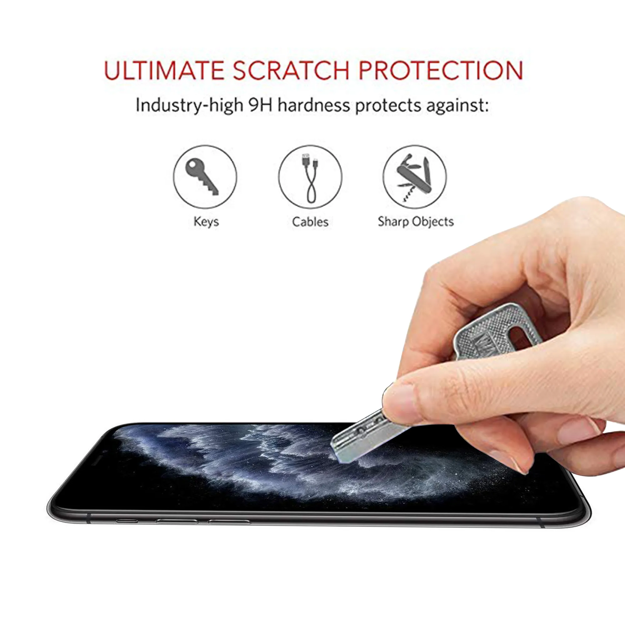 Black Shield Premium Tempered Glass - iPhone 11 Pro Max