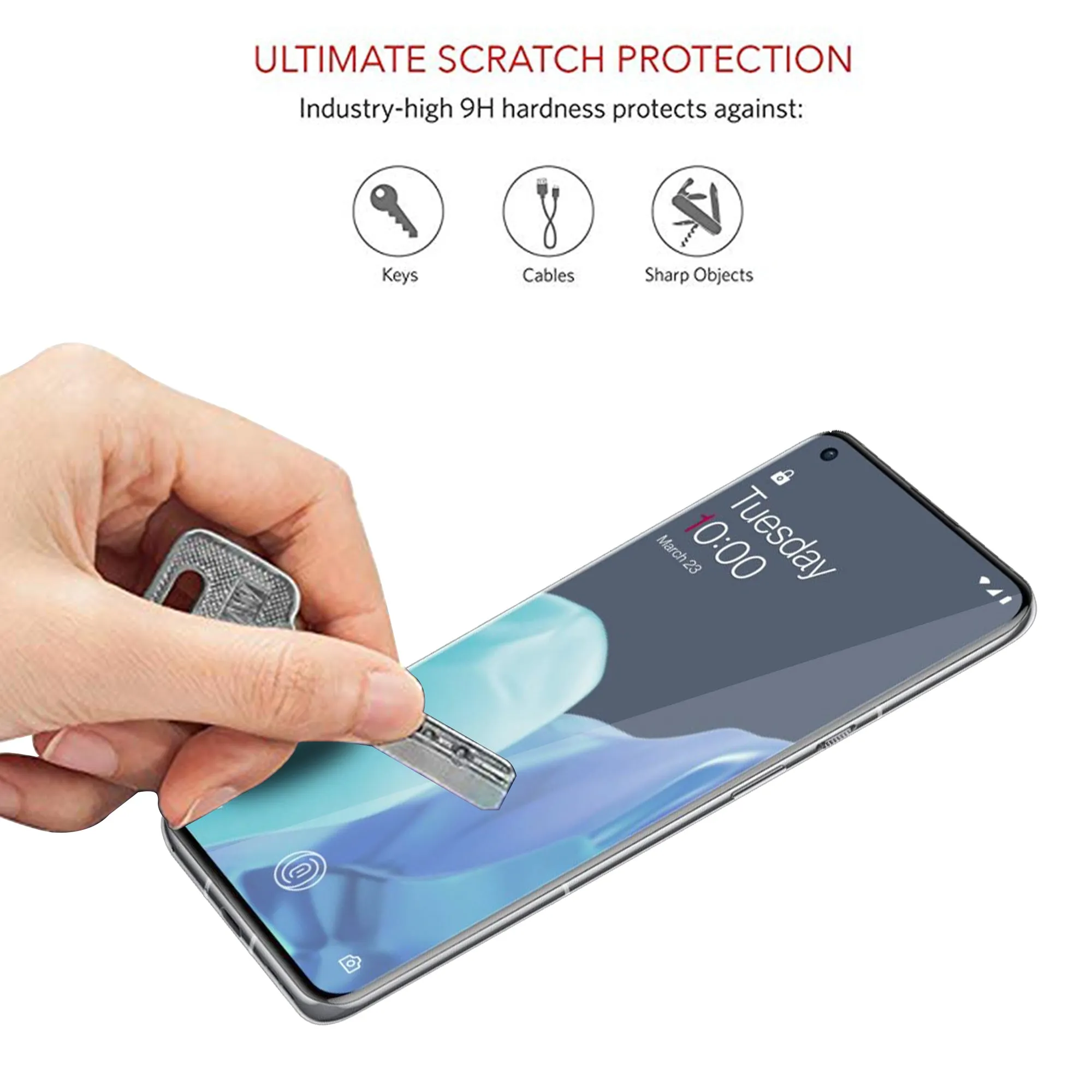 Black Shield Premium Tempered Glass - OnePlus 9 Pro