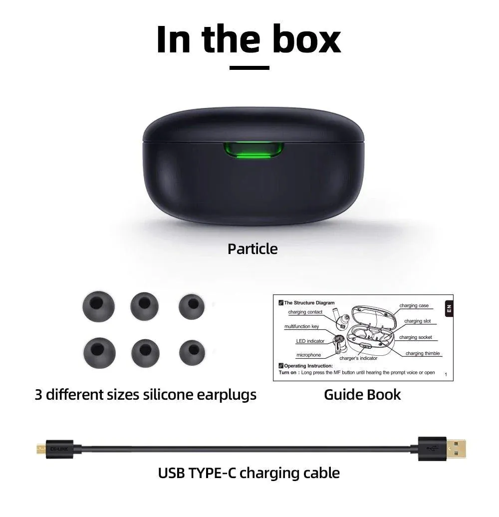 Bluedio Bluetooth 5.0 Wireless Earphones Waterproof With Charging Case