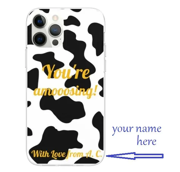 Custom Cow Print Phone Case