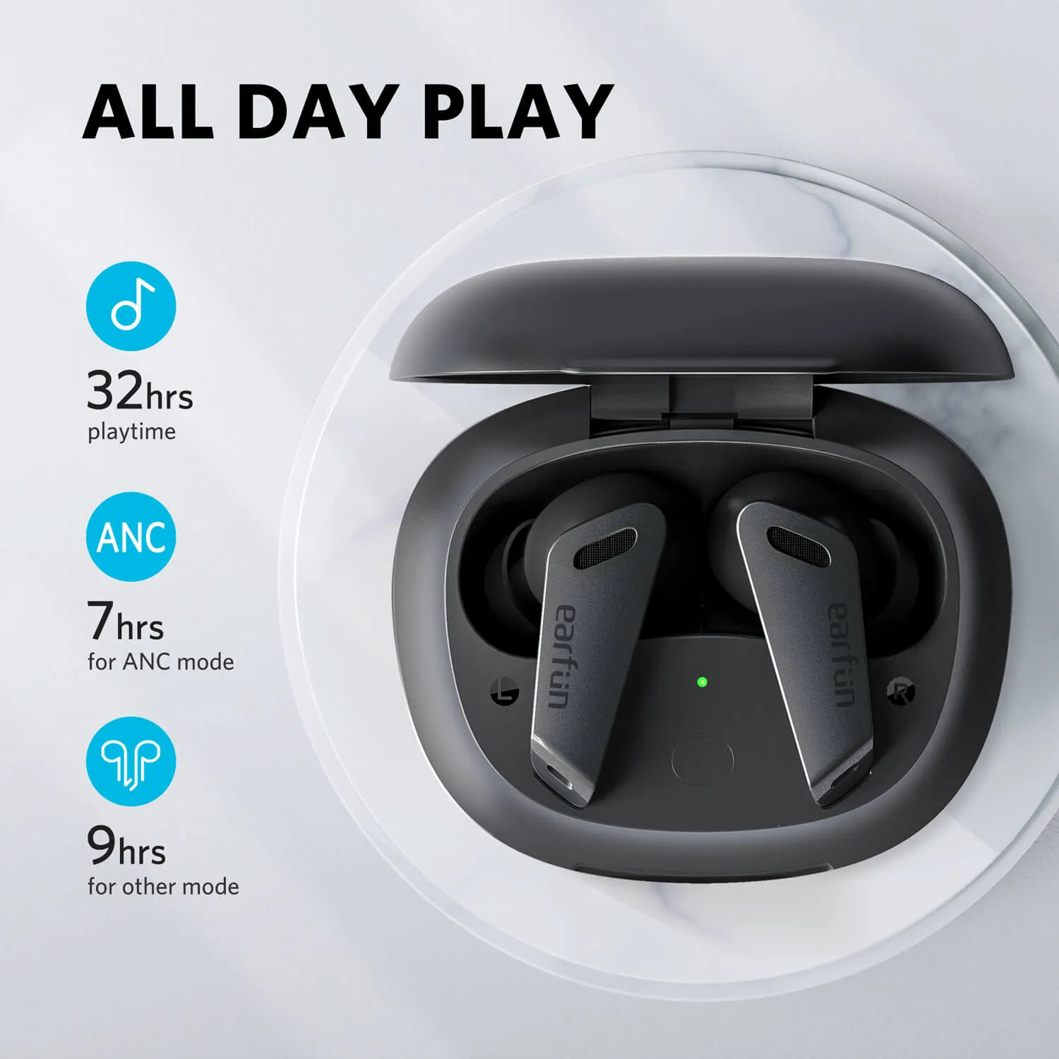 Earfun TW302/ 302B Air Pro Bluetooth V5.0 ANC True Wireless Earbuds