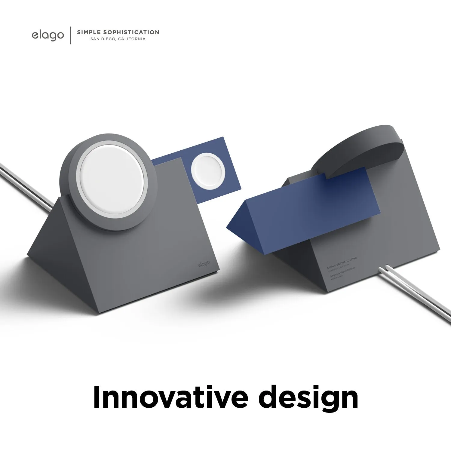 Elago MS5 Duo Charging Stand Compatible with MagSafe Charger and Apple Watch