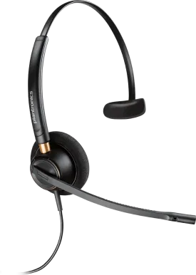 For use on CISCO PHONES - Plantronics HW510 Monaural Headset with CISCO BOTTOM CORD