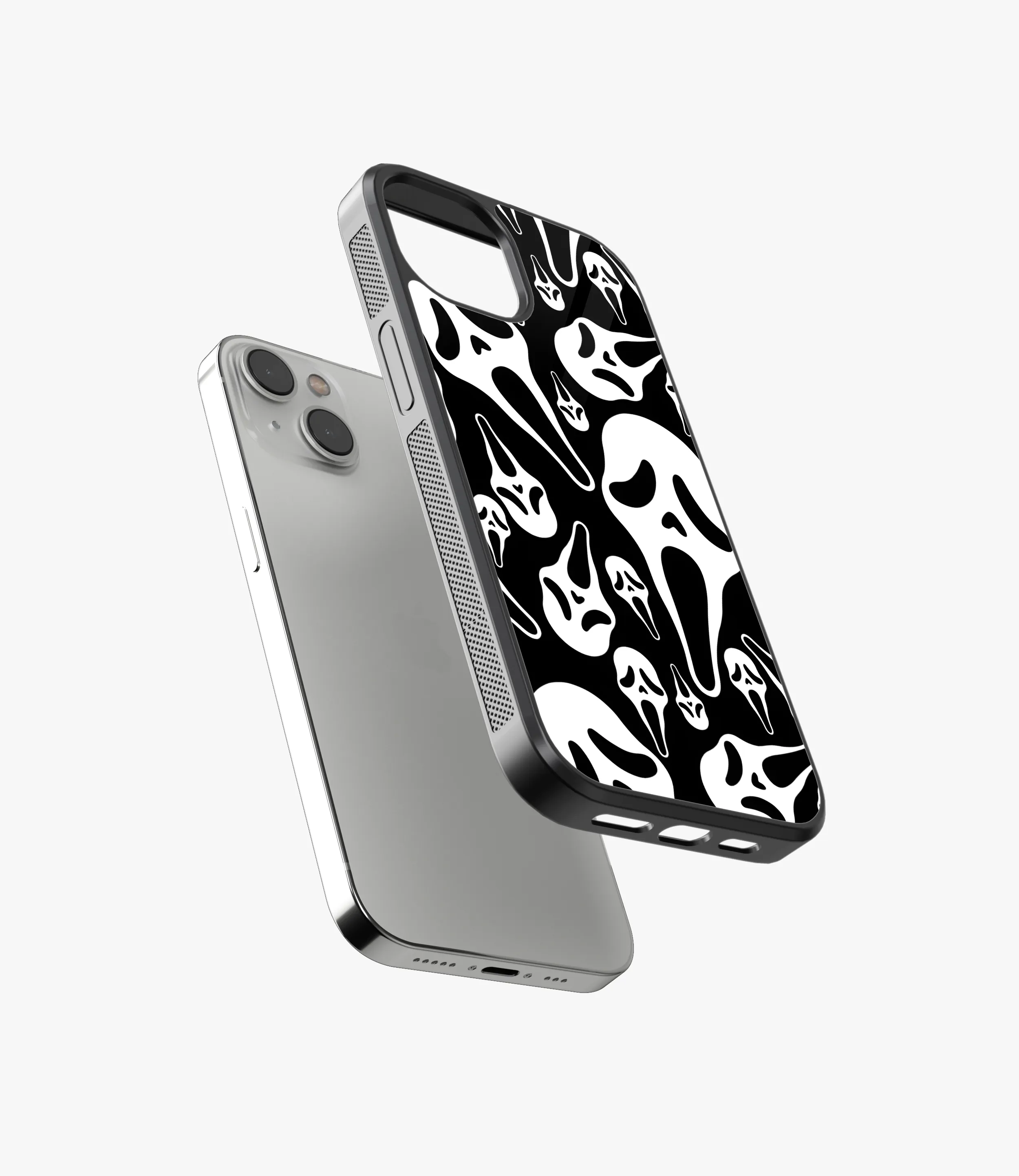 Ghost Face Glass Phone Case