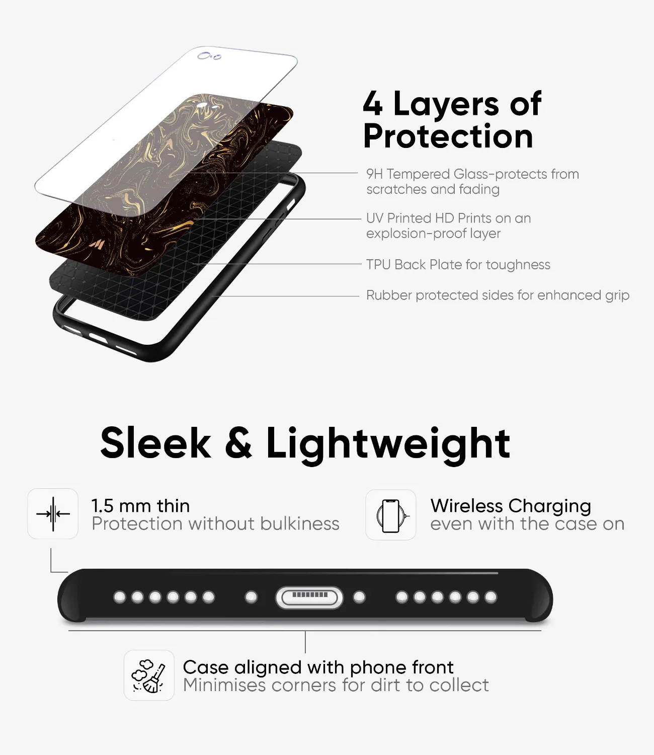 Ghost Face Glass Phone Case