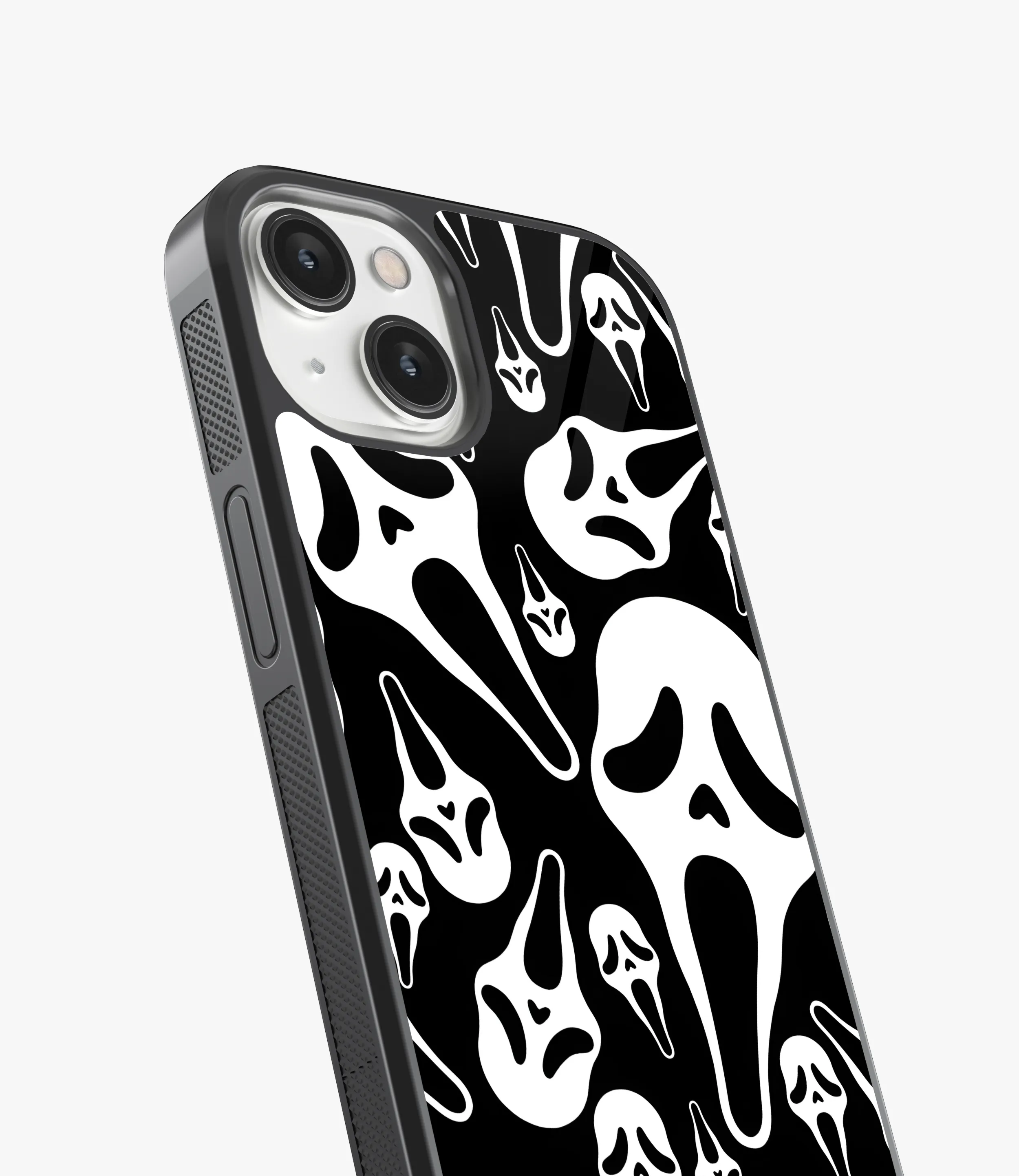 Ghost Face Glass Phone Case