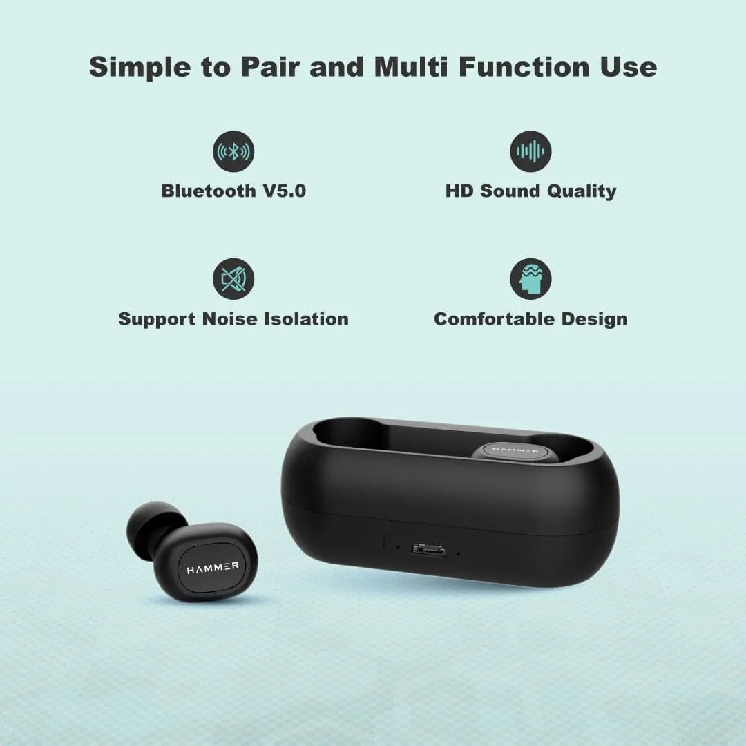 Hammer Solo Bluetooth Truly Wireless Earbuds