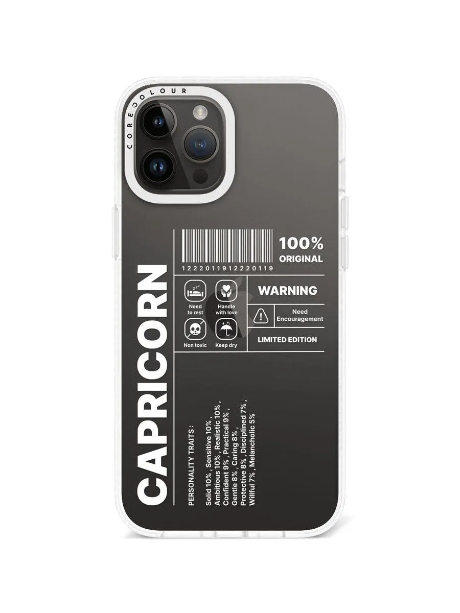 iPhone 12 Pro Max Warning Capricorn Phone Case