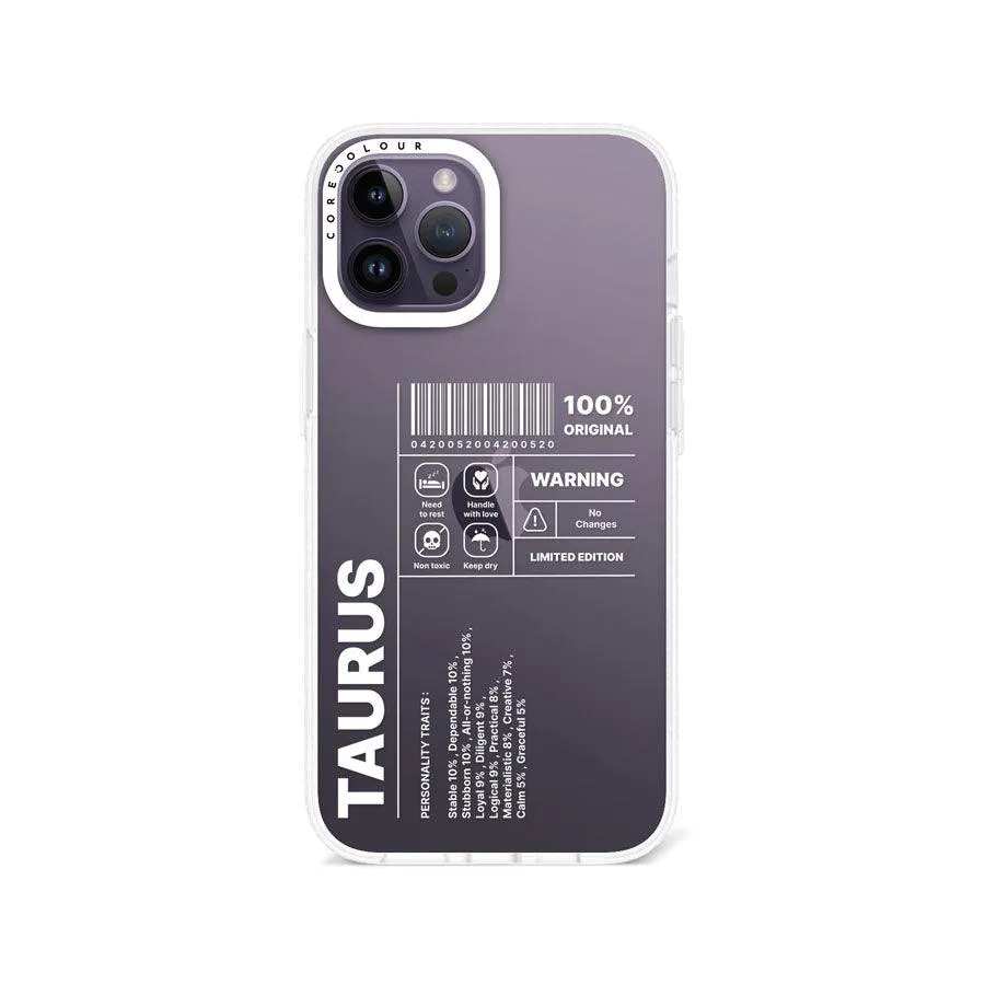 iPhone 12 Pro Max Warning Taurus Phone Case