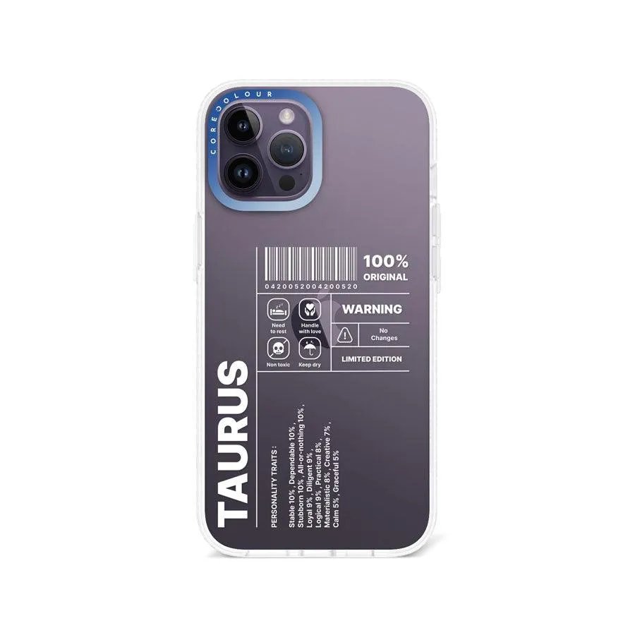 iPhone 12 Pro Max Warning Taurus Phone Case
