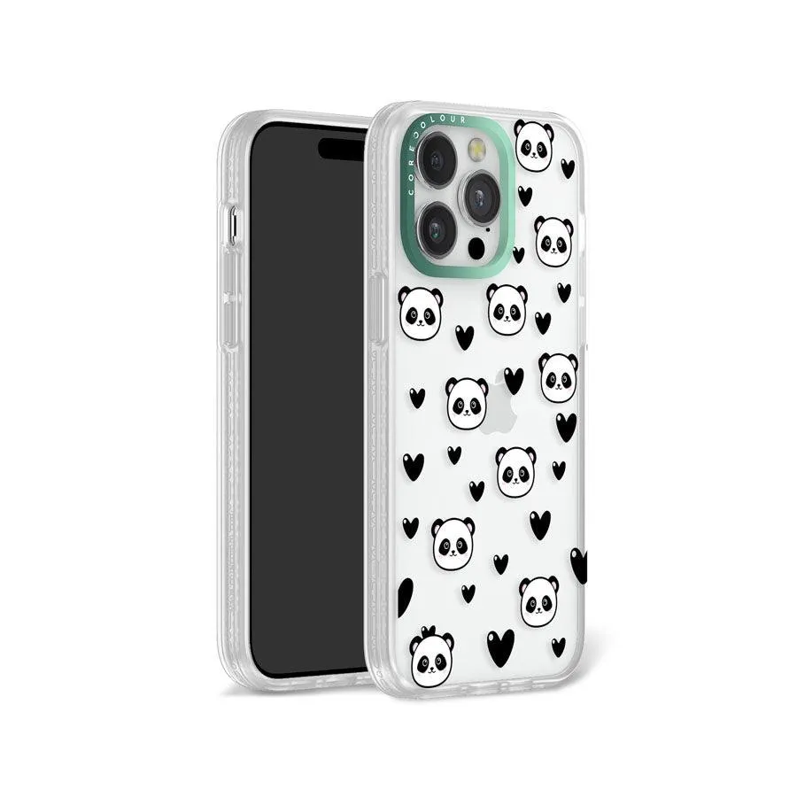 iPhone 12 Pro Panda Heart Phone Case MagSafe Compatible
