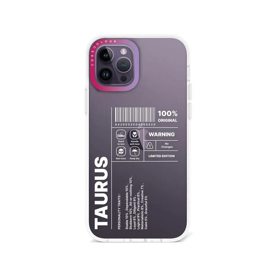 iPhone 12 Pro Warning Taurus Phone Case