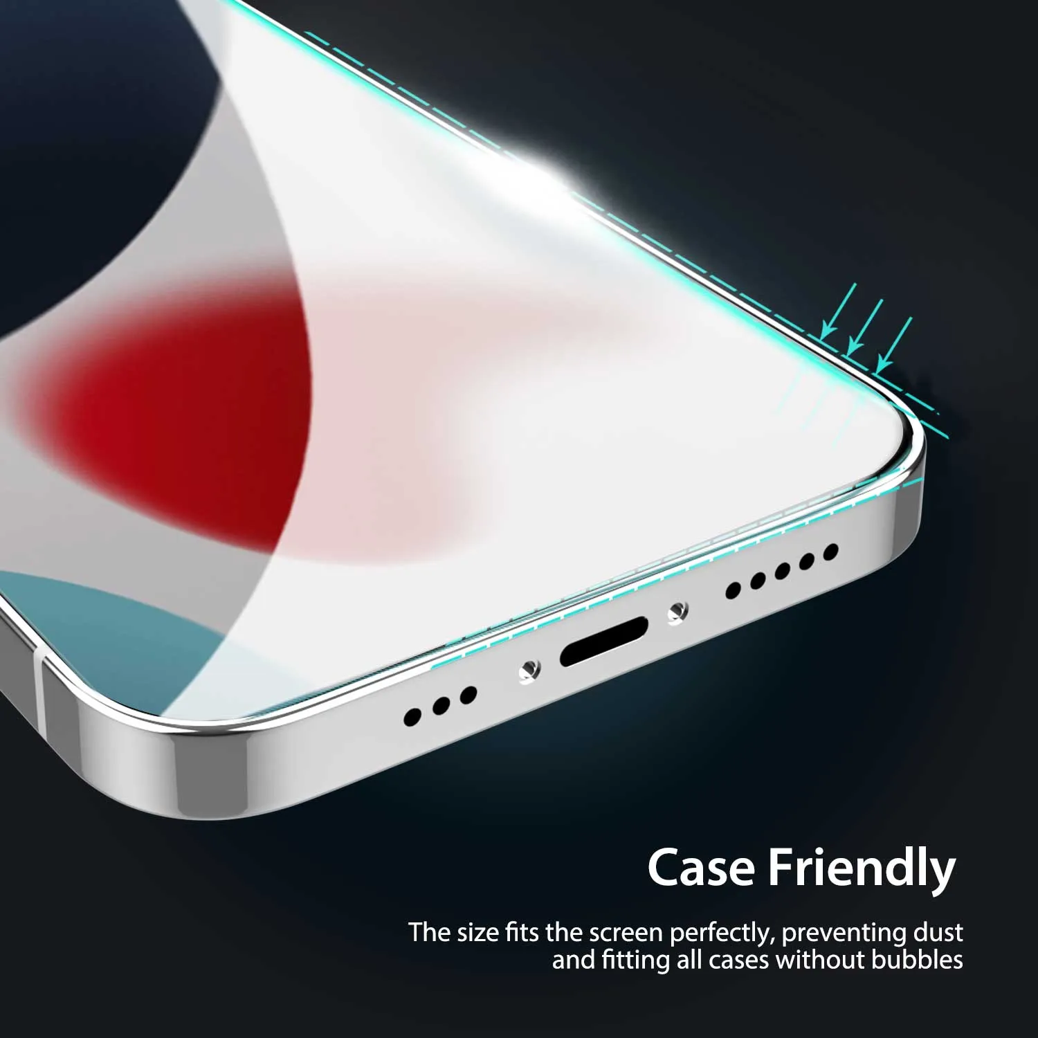 iPhone 13 Double-strong Tempered Glass Screen Protector Clear