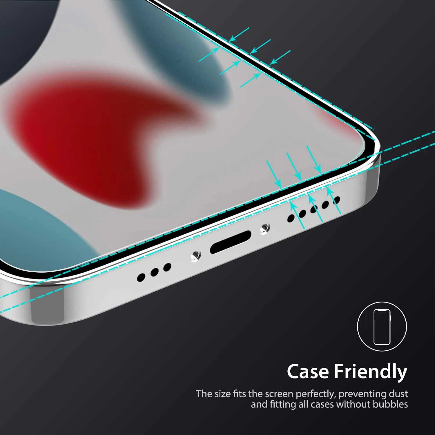 iPhone 13 Full Tempered Glass Screen Protector 2 Pack