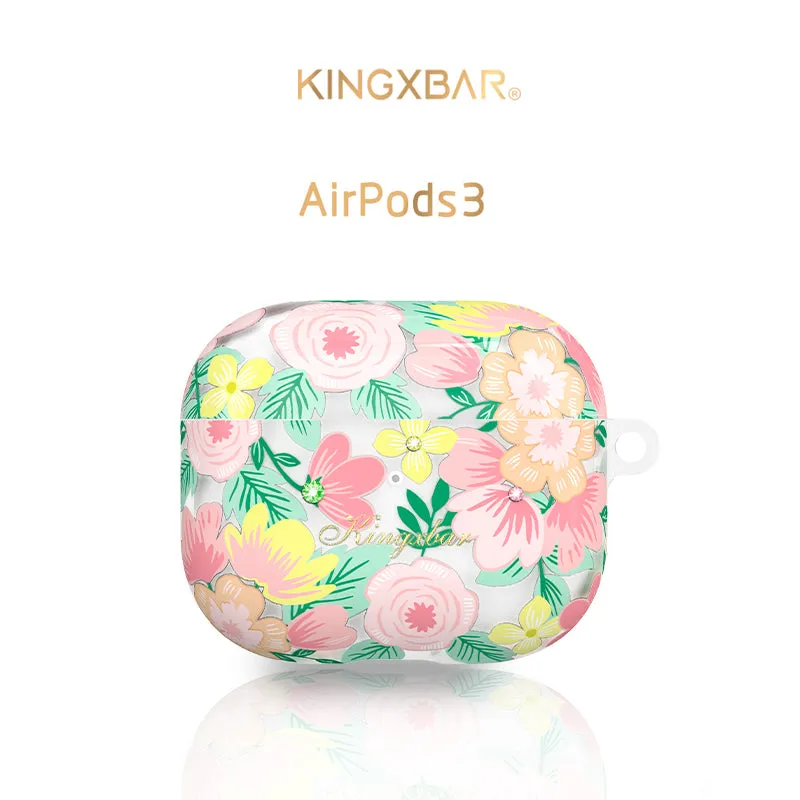 KINGXBAR Swarovski Crystals Ultra Thin Apple AirPods 3 Charging Case Cover