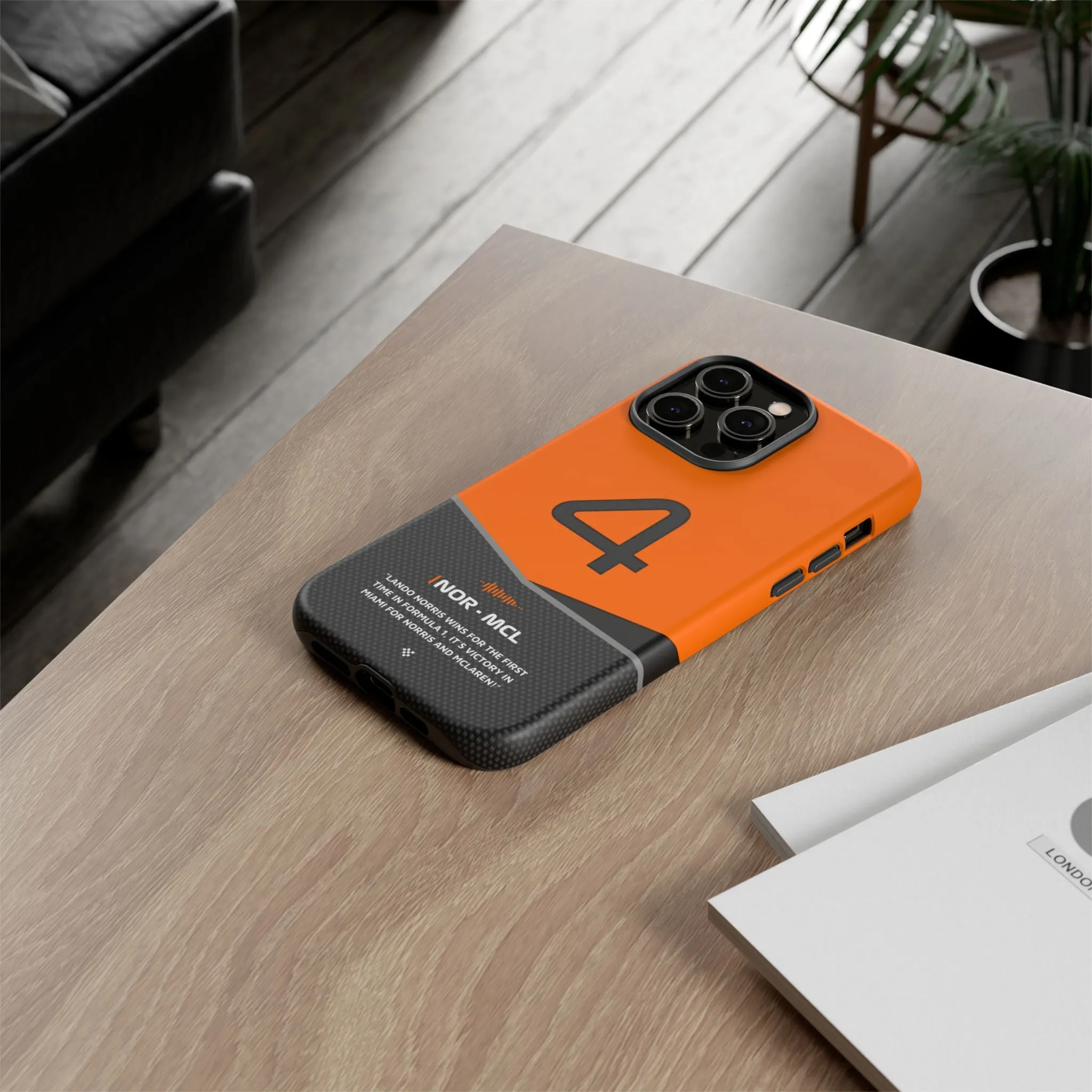 Lando Norris F1 Car Phone Case 2024