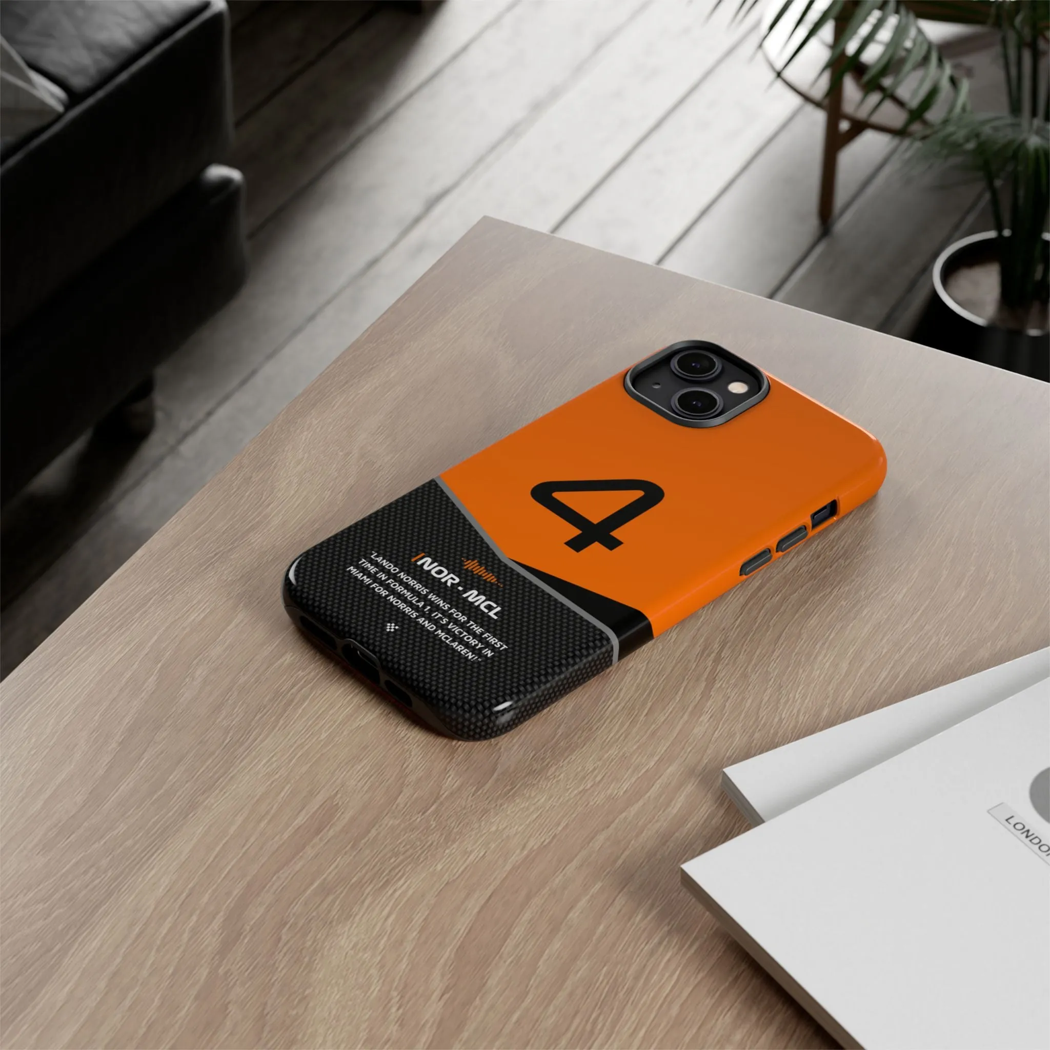 Lando Norris F1 Car Phone Case 2024