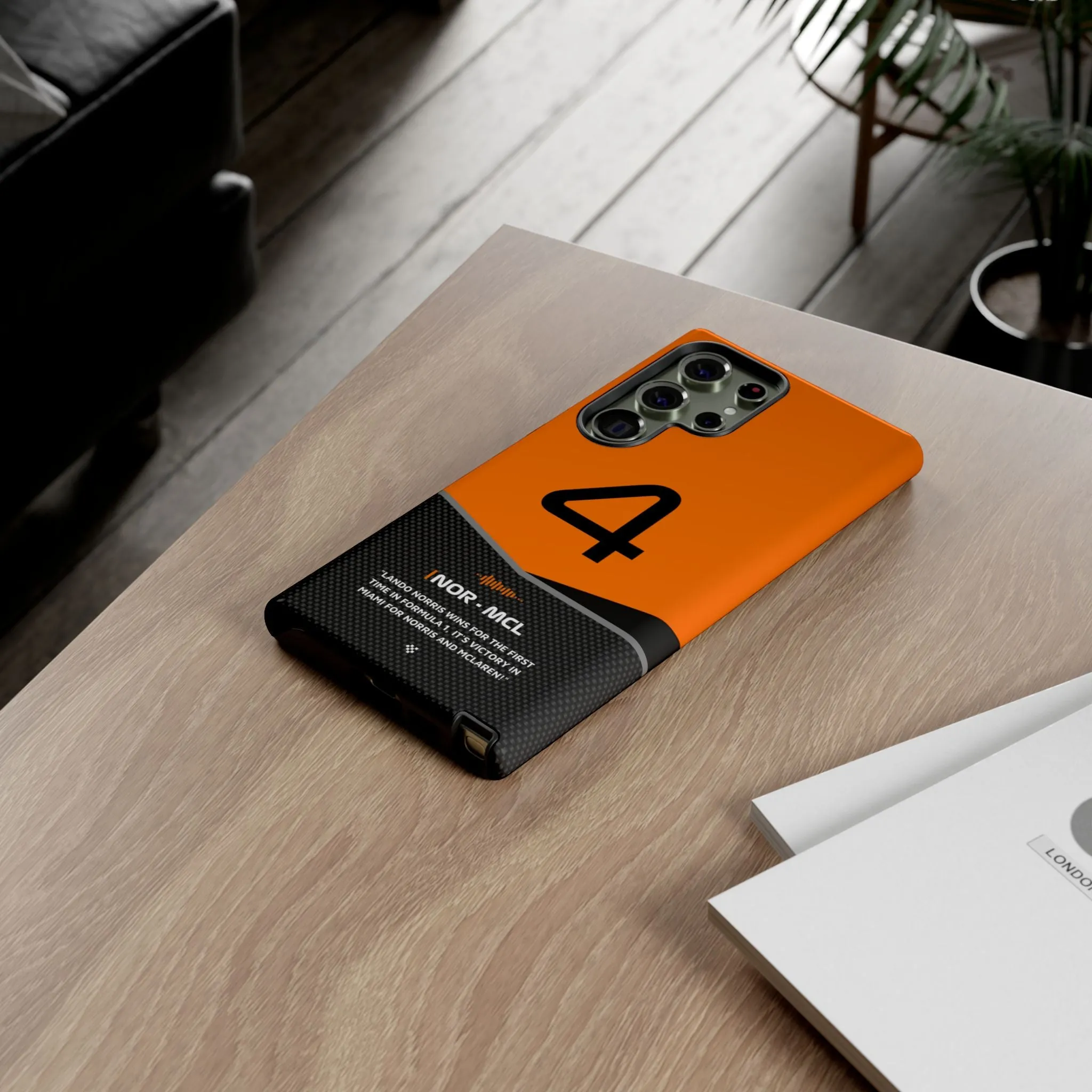 Lando Norris F1 Car Phone Case 2024