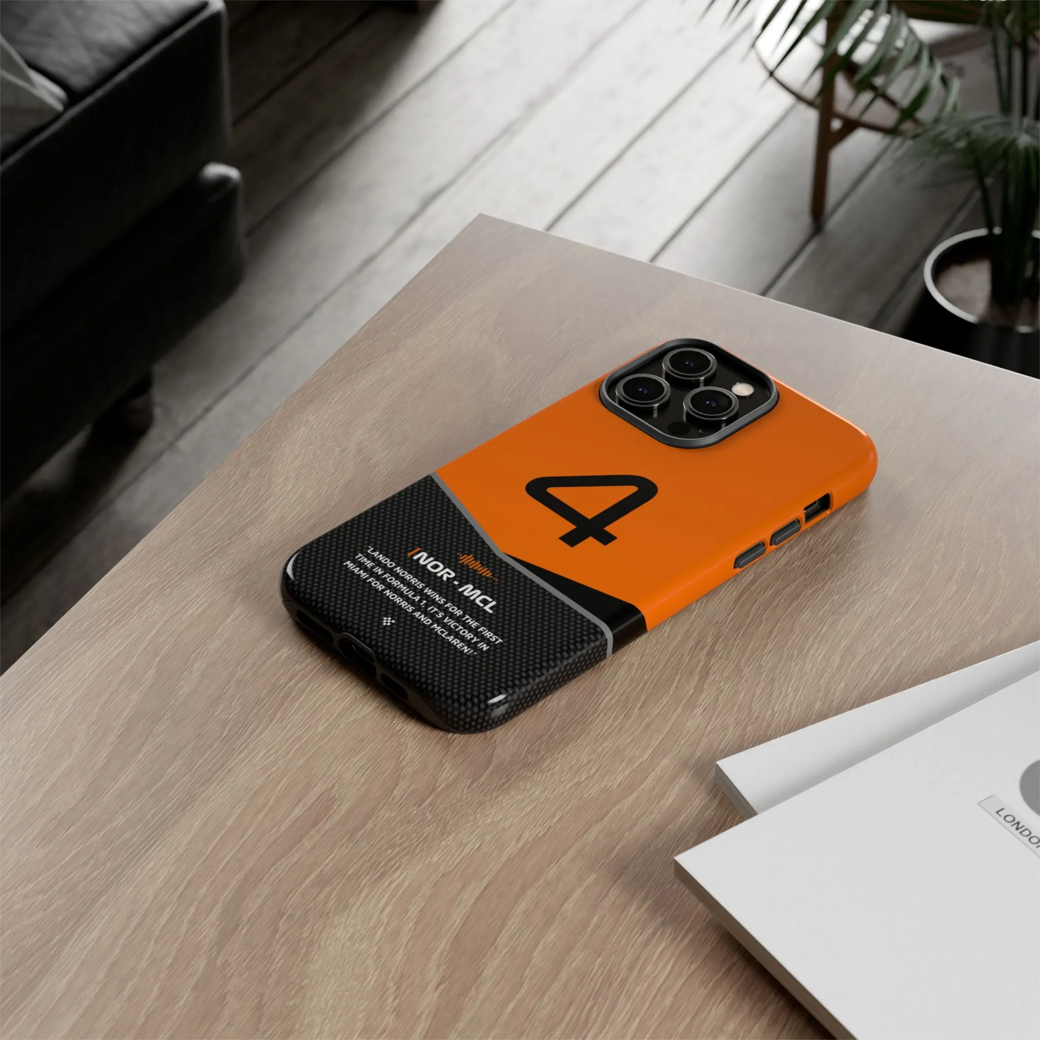 Lando Norris F1 Car Phone Case 2024