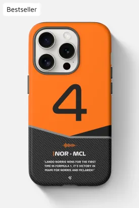 Lando Norris F1 Car Phone Case 2024