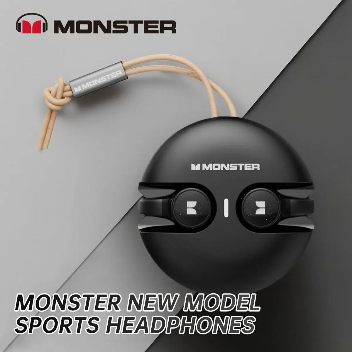 MONSTER XKT21 Ear Clip Air Conduction Wireless Earphones Black