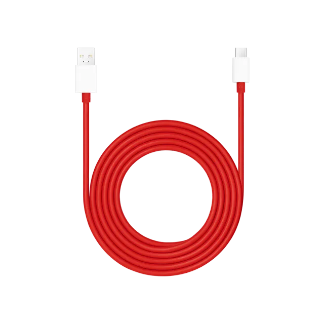 Oneplus 12R SUPERVOOC 10A USB to Type C Data Sync Cable Red-100CM