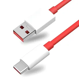 Oneplus 12R SUPERVOOC 10A USB to Type C Data Sync Cable Red-100CM