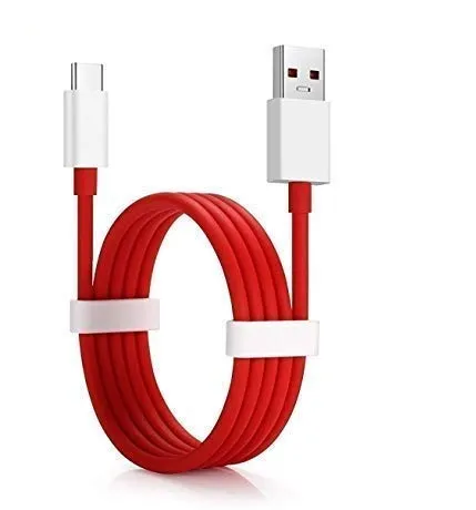 Oneplus 12R SUPERVOOC 10A USB to Type C Data Sync Cable Red-100CM