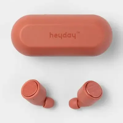 Open Box - True Wireless Bluetooth Earbuds - heyday Warm Red