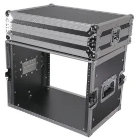 ProX X-8UE 8U Deluxe Effects Rack Case 14 In Deep Rail to Rail