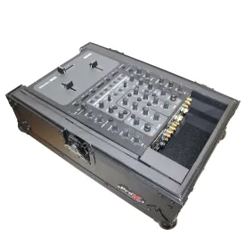 ProX XS-M10BL Flight Case for Large Format 10 In. DJ Mixers | Black on Black