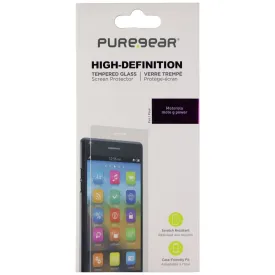 PureGear High-Definition Tempered Glass Screen Protector for Moto G Power (2021)