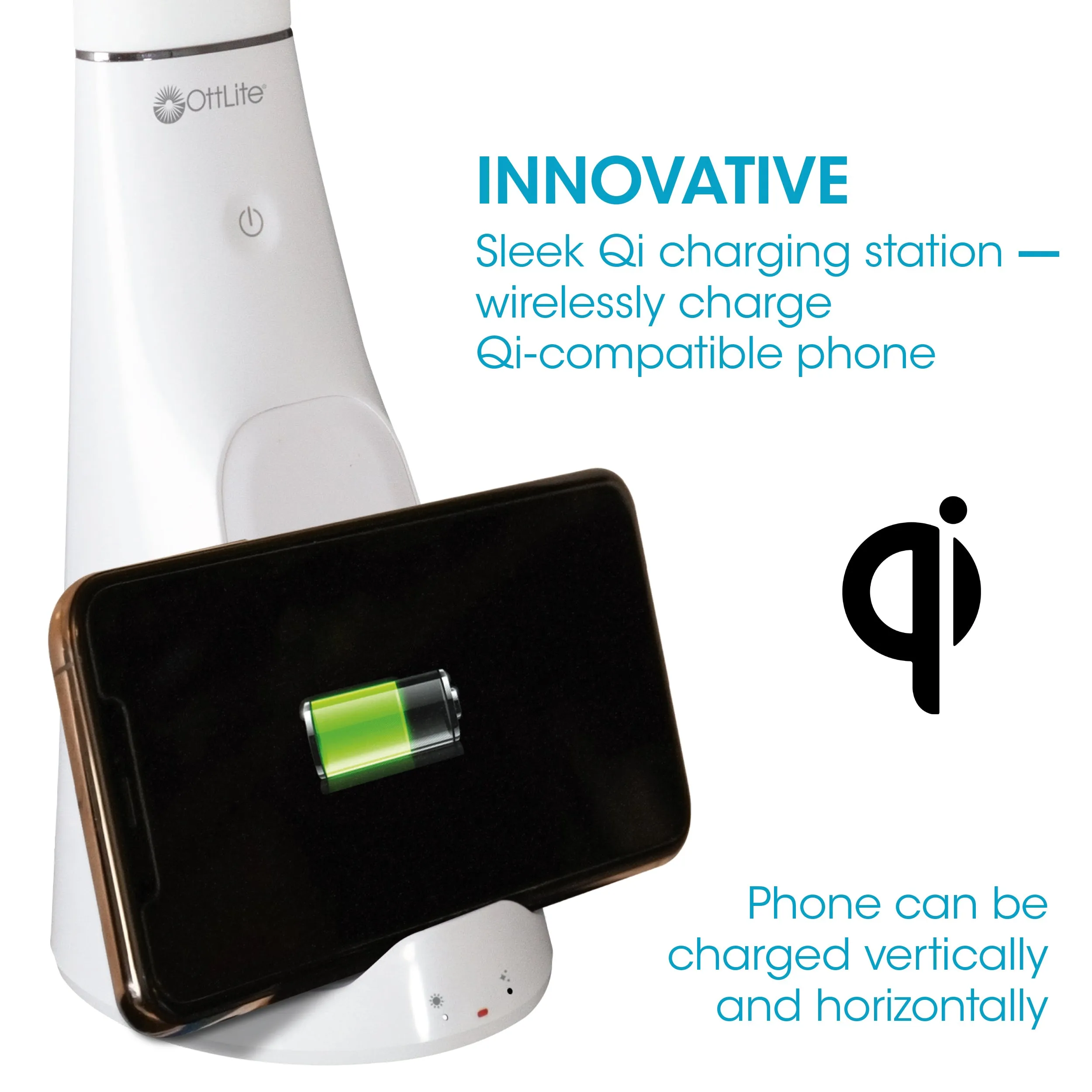 Purify LED Sanitizing Desk Lamp with Wireless Charging