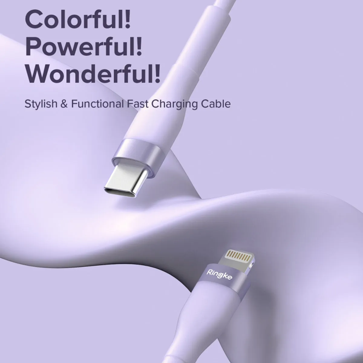 Ringke USB-C to Lighting Pastel Charging Cable (1.2m)