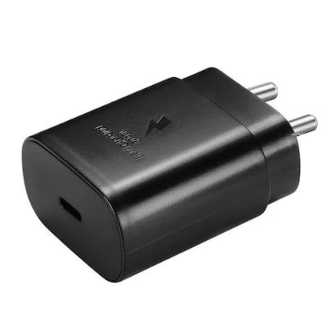 Samsung Galaxy A13 25W Type-C To Type-C Adaptive Fast Mobile Charger With Cable Black
