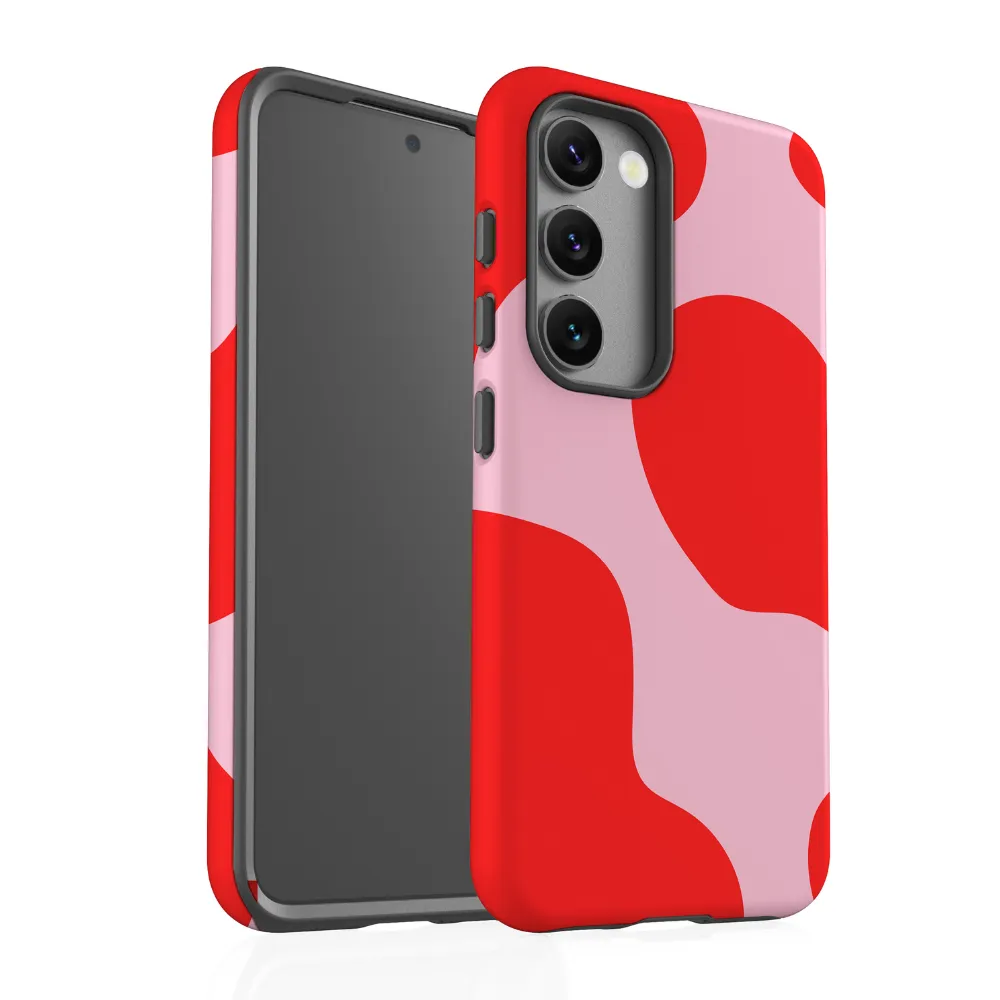 Samsung Phone Case - Abstract Pink & Red