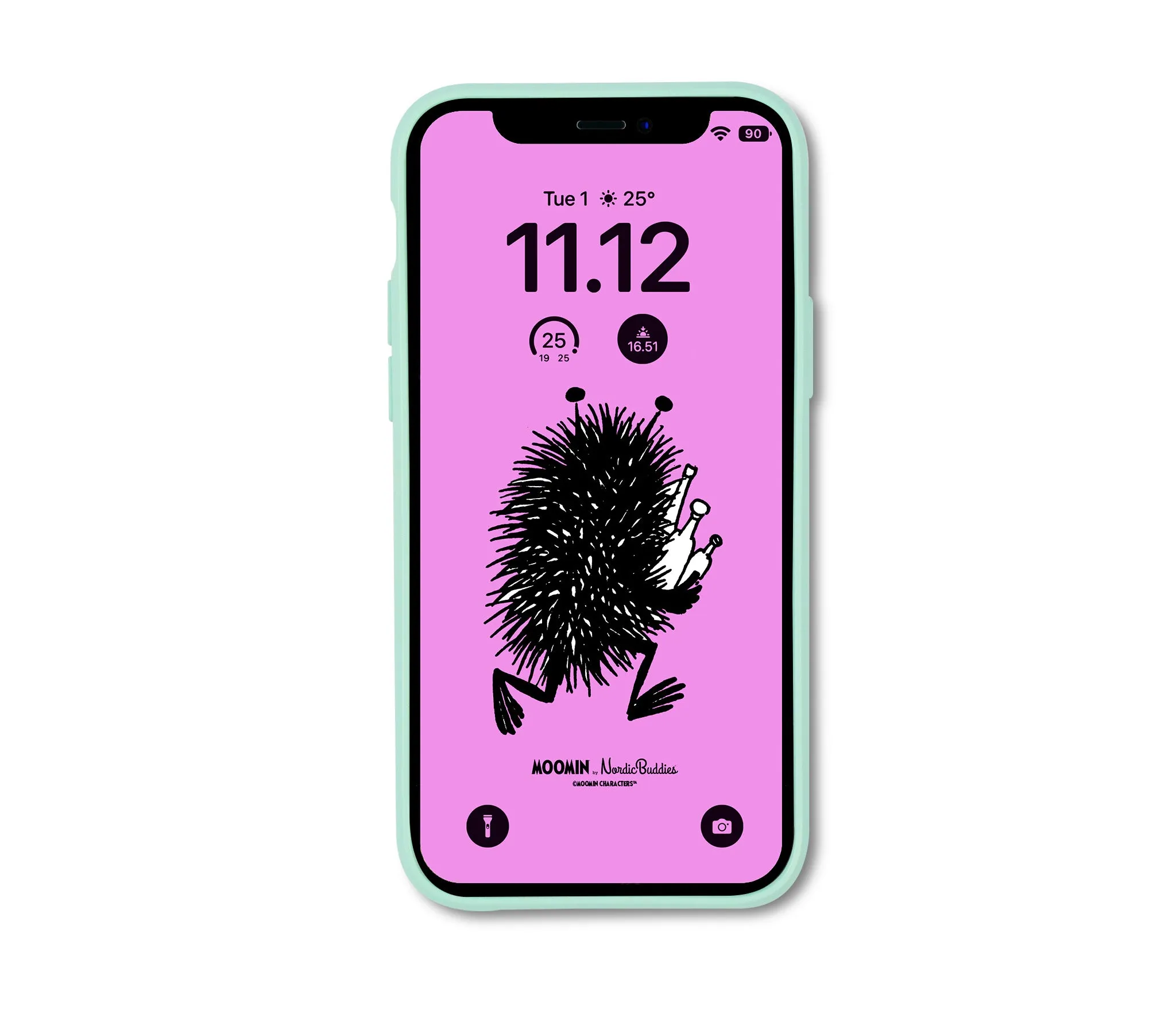 Stinky's Getaway iPhone Case Biodegradeable - Mint Green