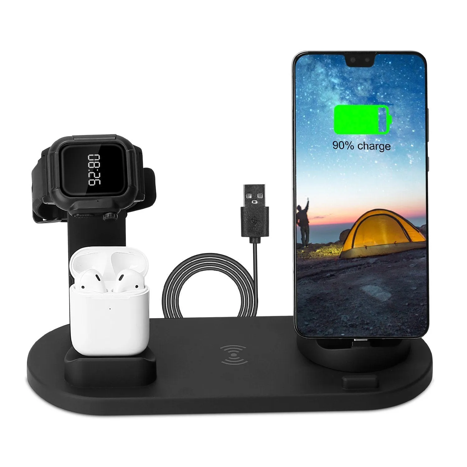 Wireless Charger Dock 4-in-1 10W