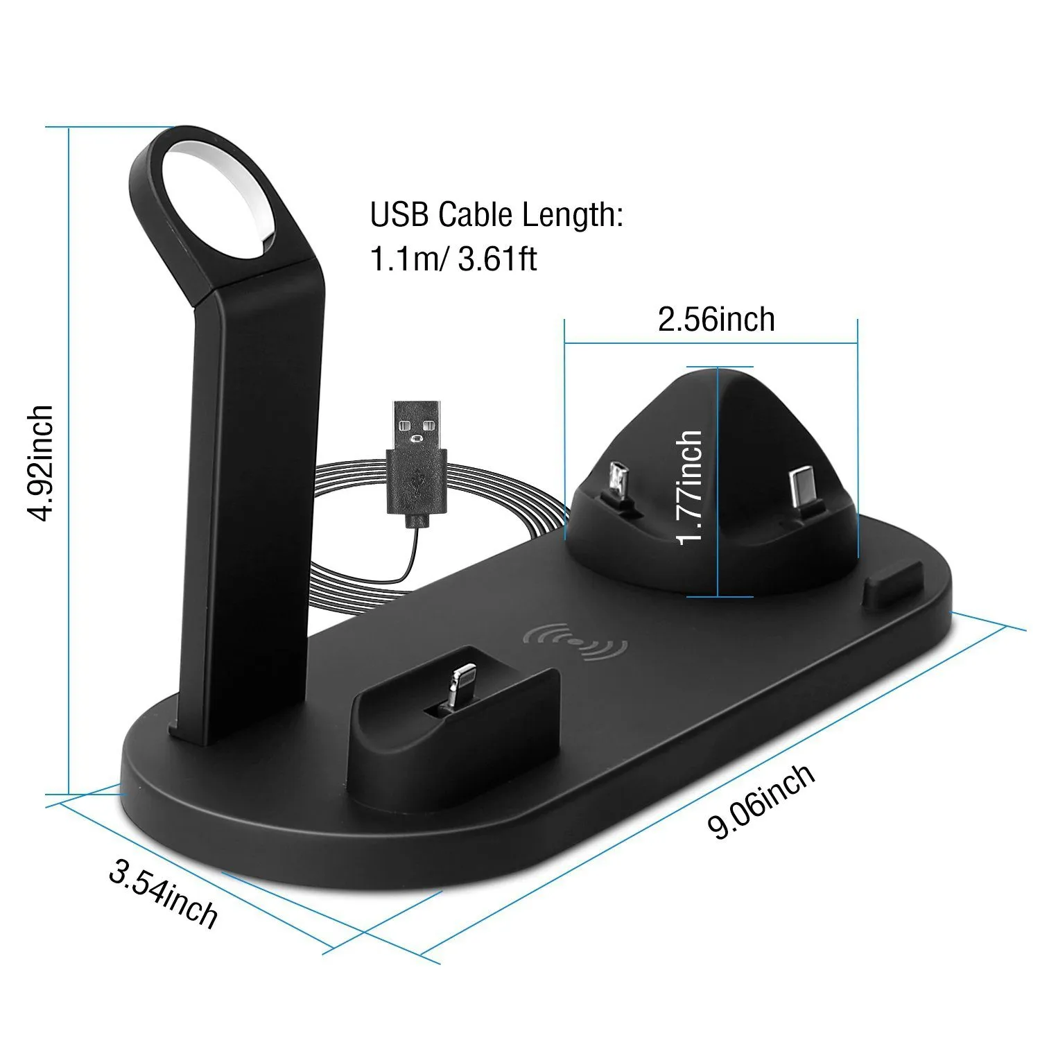 Wireless Charger Dock 4-in-1 10W
